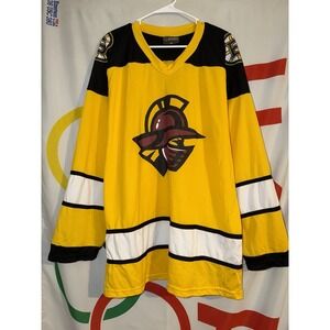 Gwinnett Gladiators Hockey Jersey XL Yellow Black Boston Bruins Minor League